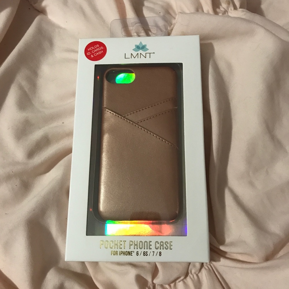 NEW Rose Gold Iphone Card Case